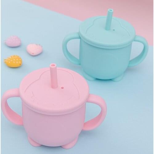 Baby Feeding Cups Baby Learning Drinkware Food Grade Silicone Sippy Cups For Toddlers With Silicone Sippy Cup Baby Products