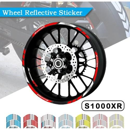 FOR BMW S1000XR S1000 XR Motorcycle Decorative High Quality Stripe Sticker Front and Rear Wheel Reflective Decal Accessories
