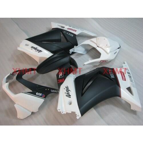 For EX250 2008 - 2014 Body Kits Ninja 250R 13 14 Fairing Kits EX250 2010 White Black Bodywork