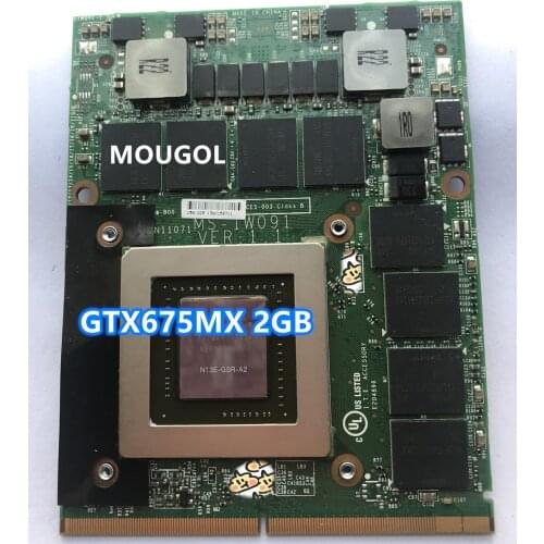 FOR GT683 GT70 GT60 MS-1762 MS-1763 laptop MS-1W091 N13E-GSR-A2 GTX675MX 2G GDDR5 MXM III Graphic video Card test 100