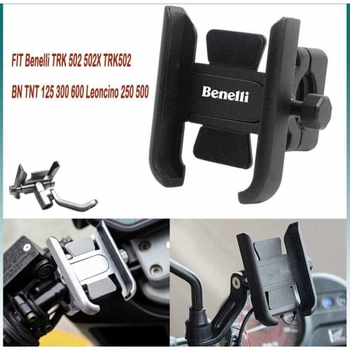For Benelli TRK 502 502X TRK502 BN TNT 125 300 600 Leoncino 250 500 Handlebar Mobile Phone Holder GPS stand bracket Motorcycle