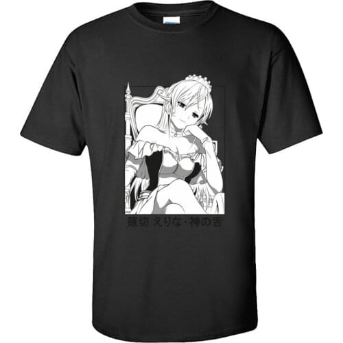 Erina Nakiri Shokugeki no Soma Japanese Comic Tee Shirt My Hero Academia Pin Up Ahegao Girl Funny Tshirt Mens Popular T Shirt