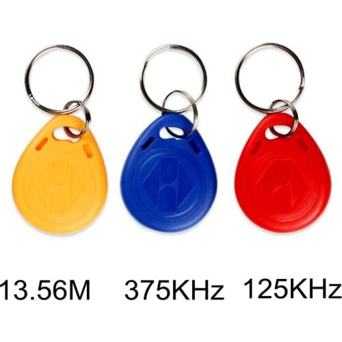 IC ID Smart Cards Access Control Card Repeated Erase Key Ring 13.56Mhz 125Khz 375Khz Sensor Button Encryption Card