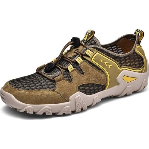 Large Size Breathable Men Hiking Shoes Outdoor Trekking shoes Sneakers Men Mountain Climbing Walking Shoes Quick Dry Shoes Male