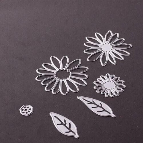 Metal Hollow four flowers die cutting dies for Scrapbooking/DIY Easter wedding Halloween Easter card