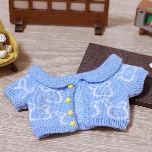 Handmade 20cm Baby Doll Outfit Plush Dolls Clothes Stuffed Toy Dolls Accessories for Korea Kpop Idol Dolls Gift