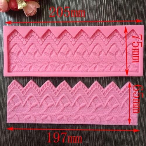 New Silicone lace around the edge of the mold cake decorating lace pad Wedding cake printing tool baking mold