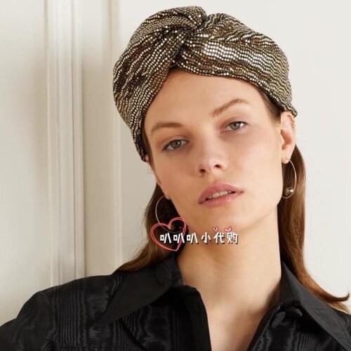 New Arrival Bling Ladies Girls Sequins Headdress Women Elastic Hair Band for Women Headbands Knot Head Bandanas Hair Accessories