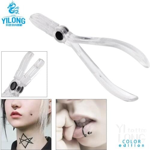 Plastic Professional Body Piercing Kit Tools Forceps Pliers Piercing Tools For Tattoo Body Jewelry