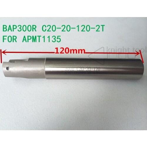 Rectangular transverse vertical milling cutter bar BAP300R C20-20-120-2T for APMT1135