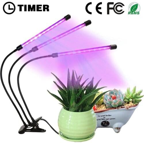 Auto ON Off Timer 5 Dimmable LED Grow Light Full Spectrum Growing For Indoor Pants Flowers Seed USB Growing Lamp Phyto Fitolamp