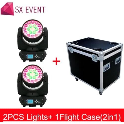SX EVENT 2in1 Flight Case Package 19x15w RGBW Wash Zoom Moving Head Light LED Moving Head Washer Stage Light /SE-1915A