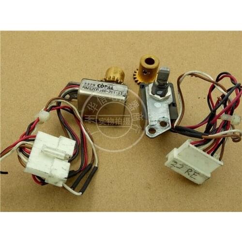 [VK] Used COPAL RMS20B360-201-1T 4 wire photoelectric encoder with gear shaft 21mm switch