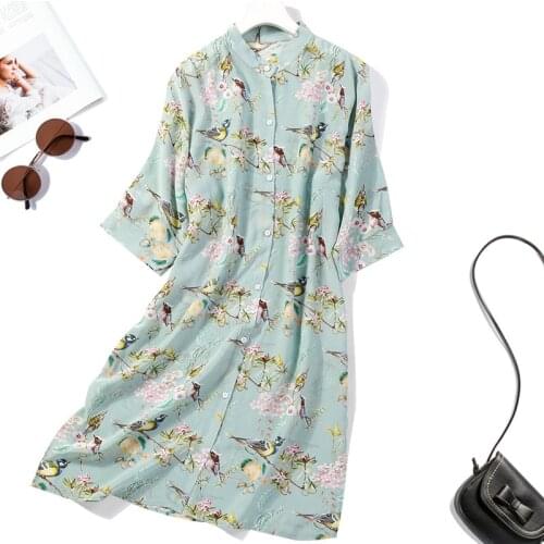 Летние платья на пуговицах WDDFLOWER China At AliExpress