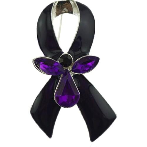 100pcs/lot Tie Elegant Purple Enamel Brooch Pin Women Fashion Jewelry