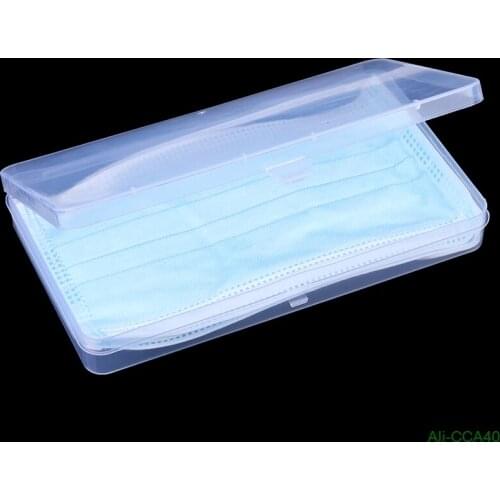 2pcs Portable Mouth Masks Case Disposable Face Masks Container Storage Box Organizer Masks Holders