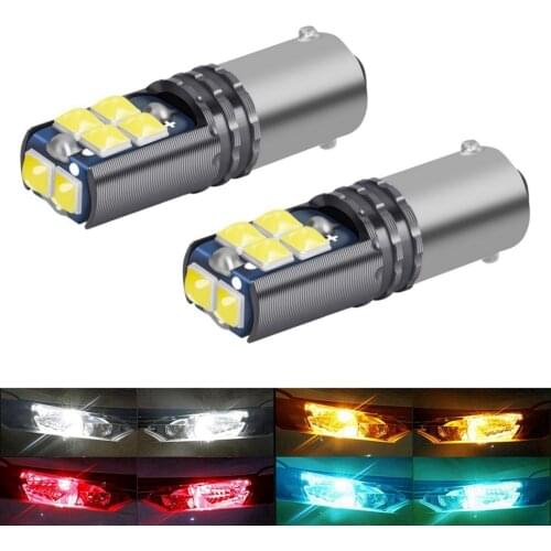 2PCS New T11 233 363 BA9S Super Bright Led Bulbs Auto Interior Reading Dome Lamp Car Parking Light White Red Yellow Crystal Blue