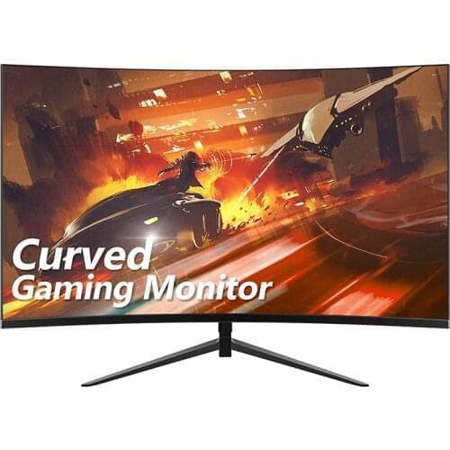 24 Inch Curved LCD Computer Monitor Gaming Game Competition 4K 144hz 24" LCD Computer Display Pc Screen HDMI Display
