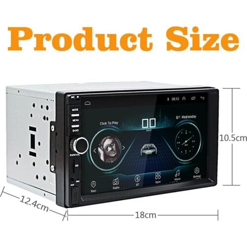 Car Radio Touch screen GPS Navigation 7'' Android 2din Audio Player Autoradio Car Multimedia Player Stereo Bluetooth USB SD