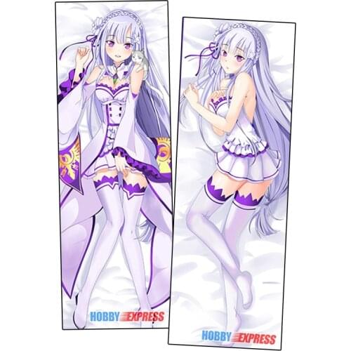 Hobby Express Anime Dakimakura Japanese Otaku Waifu Hugging Body Pillow Cover Emilia Rezero YCDS366