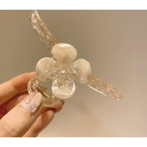 MOGAKU Korean Hair Claws for Women Bohemia Resin Hair Clips Beatiful Flowers Headwear Fashion Girls Hair Accessories Hairgrips