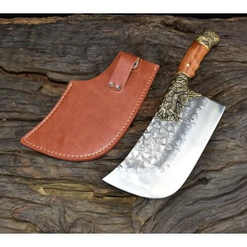 Handmade Sharp Blade Kitchen Chinese Knives Slicing Chef Knife Meat Cleaver Figured Vegetable Cutter Chopper Cooking Tools