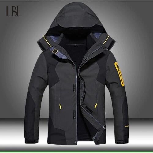 Winter Warm Softshell Fleece Jacket Men Outdoor Hiking Camping Windproof Waterproof Outwear Male Military Zipper Bomber Jackets