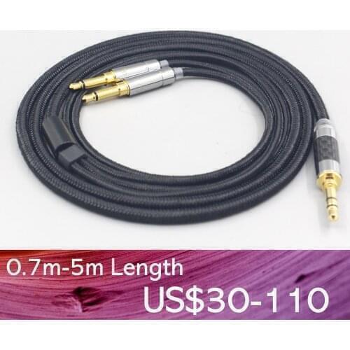 LN007533 6.5mm XLR Super Soft Headphone Nylon OFC Cable For Hifiman Sundara Ananda HE1000se HE6se he400i he400se Arya He-35x