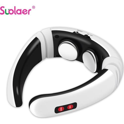 Rechargeable /Battery Neck Massager Infrared Pain Relief Body Tens Massageador Eletrico Physiotherapy Instrument Health Care