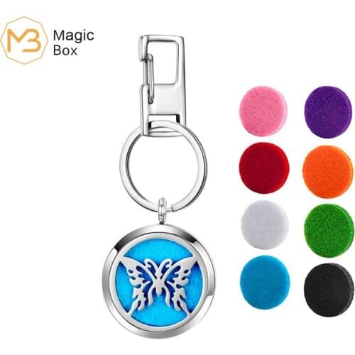 Aromatherapy pendant oil diffuser silver L316 stainless steel Key pendant Korean fashion new men and women pendant Key