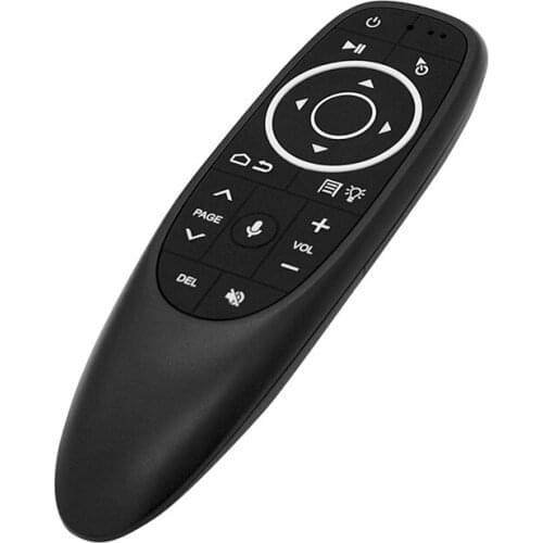 New Voice Air Mouse with Wireless Microphone Remote Control with IR Learning Gyroscope LED Backlit for Android Box