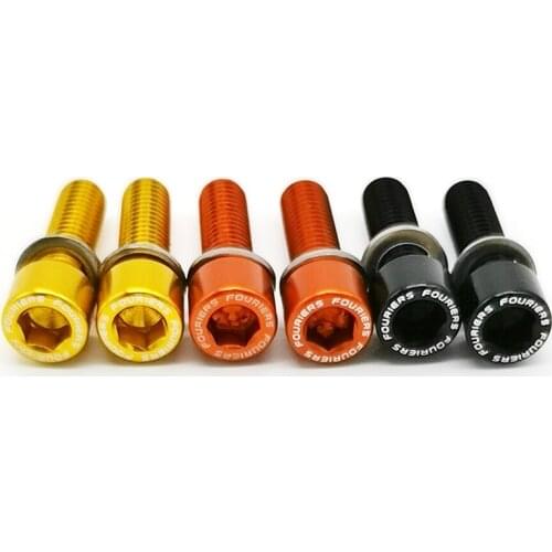 FOURIERS BN-M003 AL7075-T6 Aluminium alloy Bike bottle holder bolts Bicycle cage screws Parts