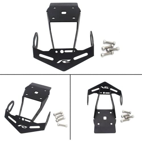 SEMSPEED Universal Motorcycle Iron Registration License Number Plate Frame Holder For YAMAHA R15 V3 2018 2019 2020 Accessories