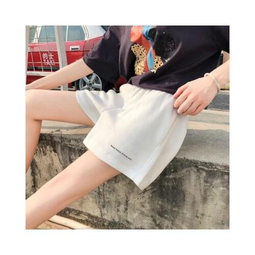 Harajuku Casual Women Shorts Ins Trendy Summer 2Xl Solid Color Casual Pants