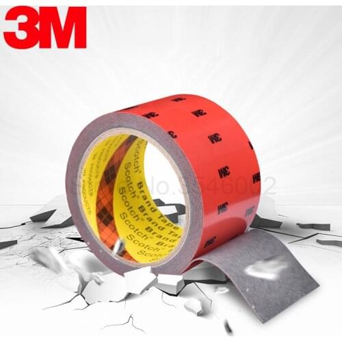 1pcs Strong Permanent 3M Double Sided Acrylic Foam Adhesive Waterproof Grey Tape For Office Car Decor Tool 6/8/10/20/40/30/50mm