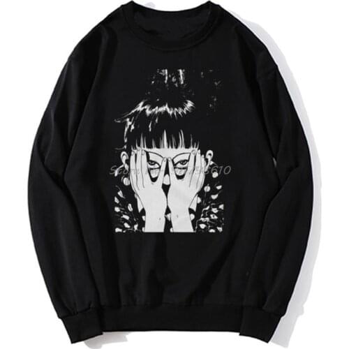 Junji Ito Suehiro Maruo Anime Girls New Fashion Hot Mens Hoodie Men Hoodie Spring Autumn Sweater Streetwear Harajuku