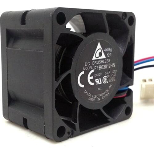 For DELTA FFB03812HN 38mm fan 3.8cm 38x38x28mm 12V 0.41A dual ball bearing high volume booster power cooling fan