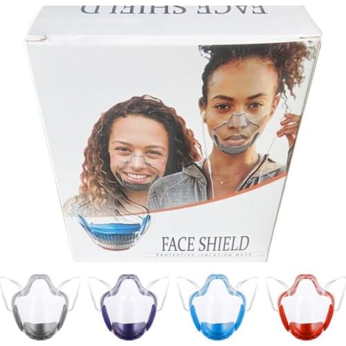 Protective Face Mask Lanyard Reusable Durable Dust-proof Anti-smoke Plastic Facial MaskDaily Tools Anti-fog Kitchen Accessories