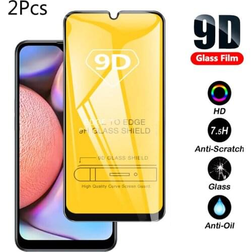 2Pcs Protective 9D Tempered-glass for Samsung A20 / A30 / A50 / M30 / A9 2018 / A9200/A9S Full Coverage Screen Protector Film