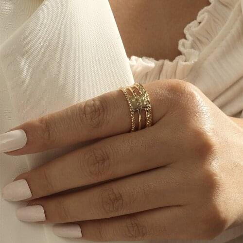 MANGOSKY 925 Silver Fashion Love Ring For Women Adjustable Size