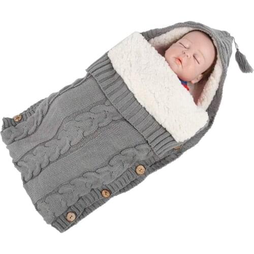 Newborn Baby Winter Warm Sleeping Bags Swaddling Stroller Wrap Blanket Winter Warm Swaddle Wrap Sleeping Bags