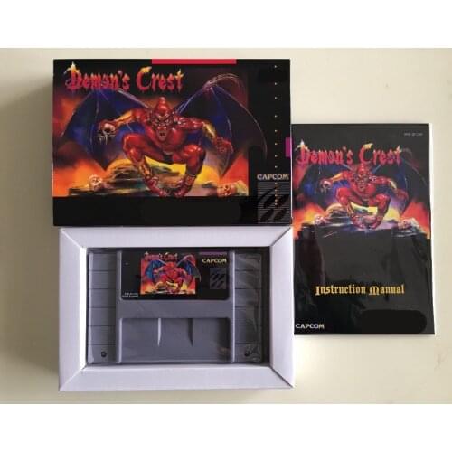 16Bit Games ** Demons Crest ( USA Version!! Box+Manual+Cartridge!! )
