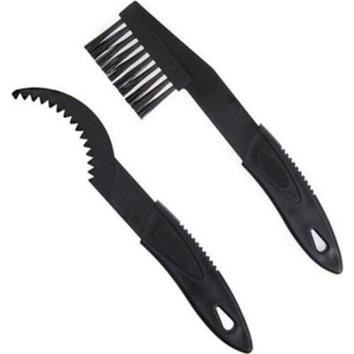 2pcs Mountain Bike Bicycle Chain Clean Brush Crankset Cleaning Cleaner Scrubber Tool Road Bike Cycling Cleaning Kit