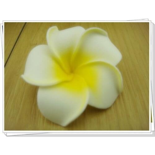 4.5CM 7Colors Foam Hawaiian Plumeria Flower Frangipani Flower DIY Charming Accessories Headwear Hand Craft Flower 100 Pieces/Lot