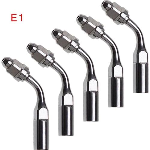 5 pcs Dental scaler tips Compatible with Woodpecker /EMS/ SATELEC scaler E1