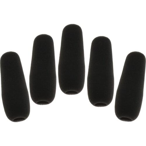5 Pcs Muff Anti-Wind Foam Cap Lapel Microphone Mic Windshield G1