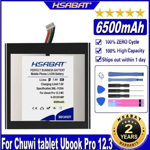 HSABAT H-35130148P 6500mAh Battery for Chuwi tablet Ubook Pro 12.3 inch M3 Batteries