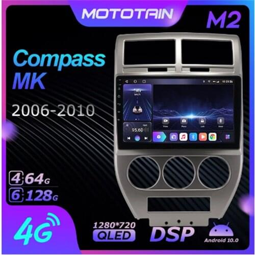 K7 Ownice 6G+128G Android 10.0 Car Radio For Jeep Compass MK 2006 - 2010 Multimedia Audio 4G LTE GPS Navi 360 BT 5.0 Carplay