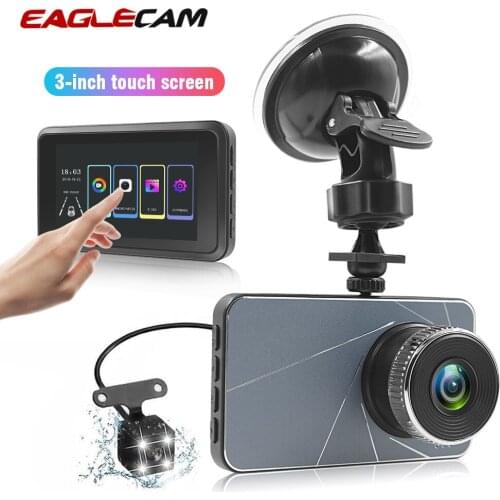 3 Inch Touch Screen Mini Car Dvr Camera FHD 1080P Dash Cam With Rear View Dvrs Blue Metal Shell Cycle Recording Night Version