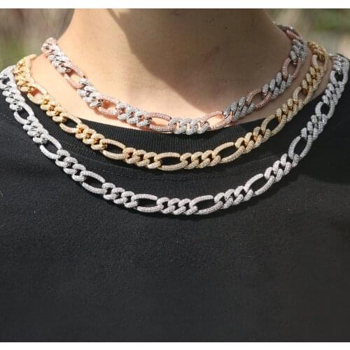 10MM Hip hop new design Figaro necklace for men and women